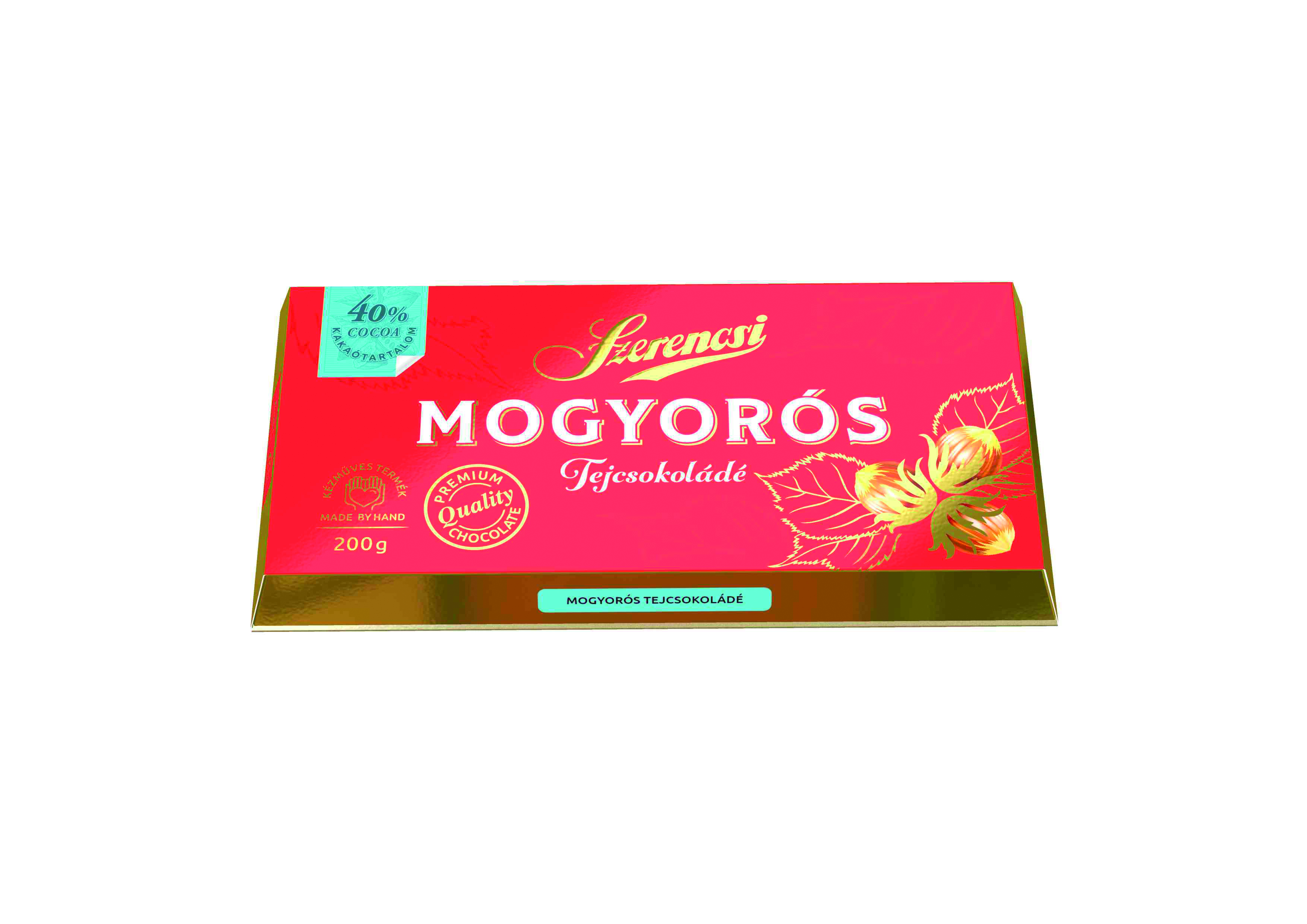 Szerencsi Kézműves Mogyorós tejcsokoládé 200g